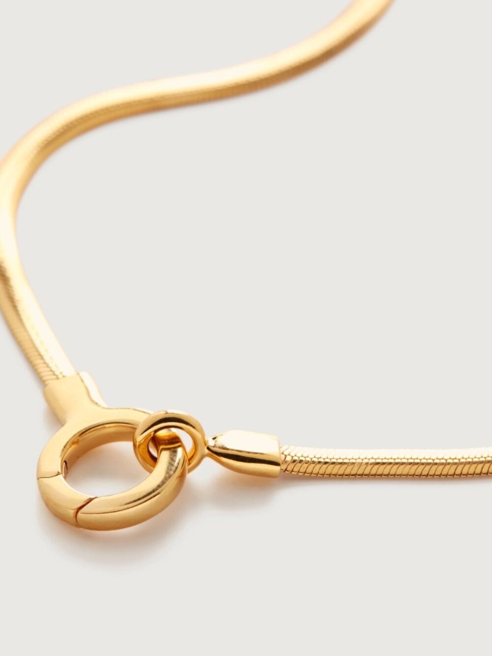 Monica Vinader Snake Chain Necklace 18in 18k Gold Vermeil Essential Capsule - Picture 5 of 13